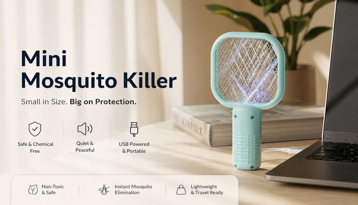 Mini USB Mosquito Killer Lamp β Silent, Portable & Powerful Bug Trap for 100% Bite-Free Sleep