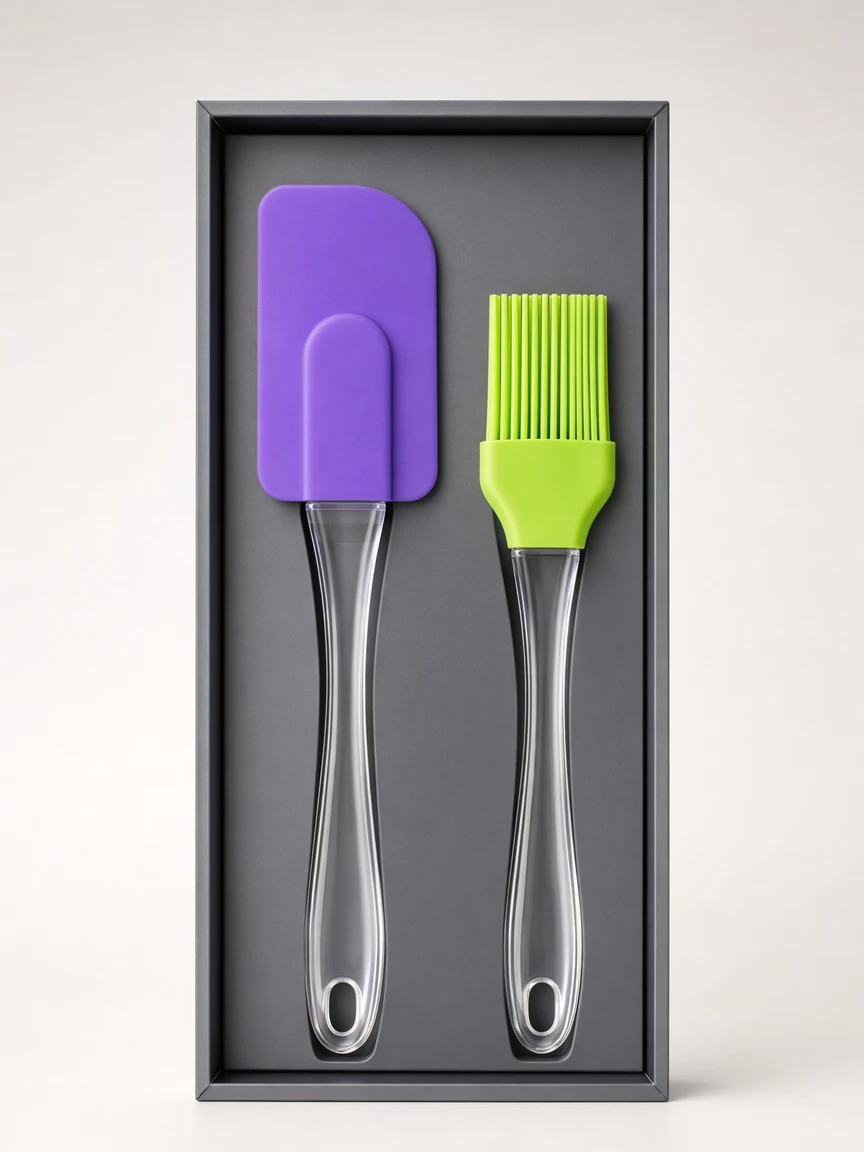 Premium Silicone Spatula & Oil Brush Set – Heat Resistant Non-Stick Kitchen Essentials