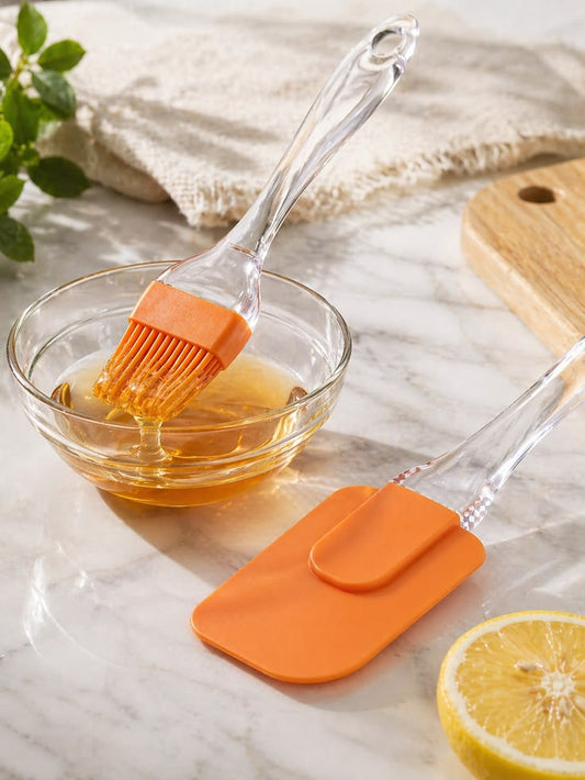Premium Silicone Spatula & Oil Brush Set – Heat Resistant Non-Stick Kitchen Essentials